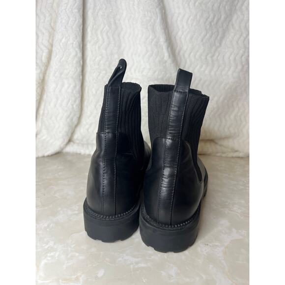 Blondo Hallie Waterproof Black Leather Ankle Bootie Womens 11 - Picture 3 of 8